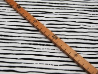 Jersey - BIO - Stripes - Streifen Schwarz auf Weiß - 0,5 Meter 3