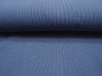 Rippbündchen - Tessa - Blau / Jeansblau - 50 cm im Schlauch