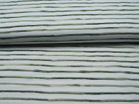 Baumwolle - Snoozy Fabrics - Stripe - Alt Grüne Streifen auf Weiß 0,5m 3