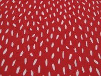 Baumwolle - Stripes / Kleine Streifen - Weiß auf Rot 0,5m 4