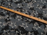 Sweat - Soft Sweat - Camouflage with Stars - 0.5 Meter 3