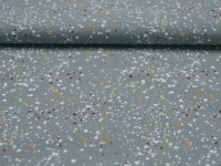 Jersey - Confetti - Farbspritzer auf Dusty Green - 0,5 Meter 2