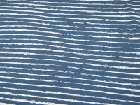 Jersey - Streifen in Jeansblau / Jeans - Weiß - 0.5 Meter 2