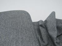 Bündchen - Ringelbündchen - Schwarz-Weiß - 50 cm im Schlauch