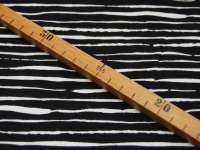 Jersey - BIO - Stripes - Streifen Weiß auf Schwarz - 0,5 Meter 4