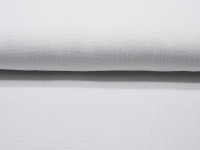 Musselin/Double Gauze - Uni Weiß 0.50m