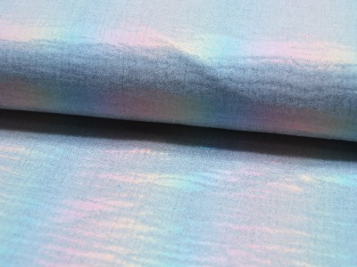 REST 0,25m Musselin/Double Gauze - Foil - Rainbow - Regenbogen