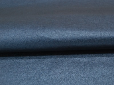 Weiches Kunstleder in Mittelblau Metallic - 05 Meter - und kein Tier musste für dieses Leder