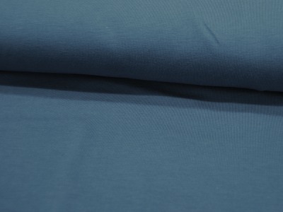 Jersey - GOTS - Uni: Jeans / Blau - 0,5 Meter