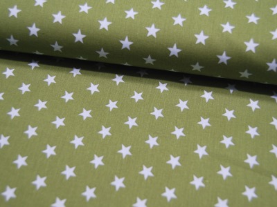 Petit Stars - Sterne auf Grün - Baumwolle 0,5m