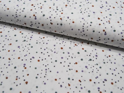 Baumwolle - Dots - Emerald - Punkte auf Weiß 0,5m