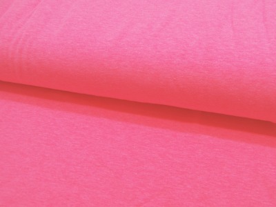 JERSEY - UNI: NEON Rosa / Pink leicht meliert - 05 Meter