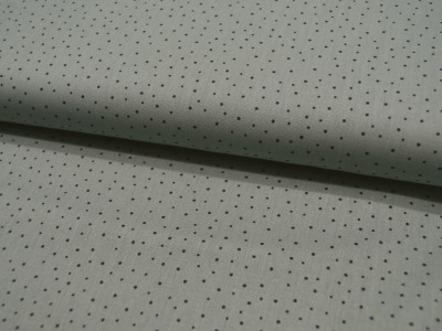 Baumwolle - Dots - Schwarze Minipunkte auf Dusty Green 0,5m