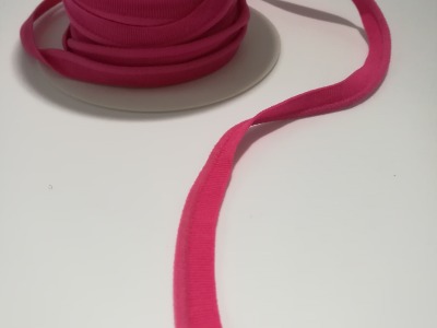 elastisches Paspelband 1 Meter / 10mm - Pink - 3mm Paspel 10mm Bandbreite inkl Paspel