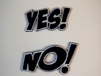 Aufbügler Set: Yes / No - i say yes you say no