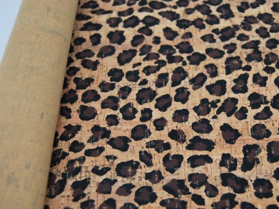 Korkstoff - Stück - Leopardenmuster 50 x 65 cm - Wunderschönes Naturmaterial