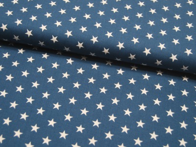 Baumwolle - Carrie - Sterne auf Blau 0,5m