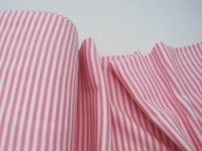 Bündchen - Ringelbündchen - Rosa - Weiß - 50 cm im Schlauch - Elastisches, geringeltes Bündchen