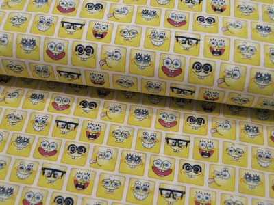 Baumwolle - Spongebob Emojis 0,5m