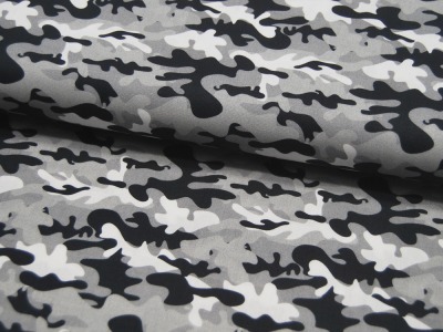 Baumwolle - Kim - Schneetarn - Camouflage - 0,5m