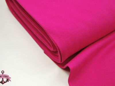 Leichtes Bündchen - Pink - 50 cm im Schlauch - Elastisches leichtes Bündchen