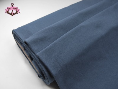 Leichtes Bündchen - Jeansblau - 50 cm im Schlauch - Elastisches, leichtes Bündchen