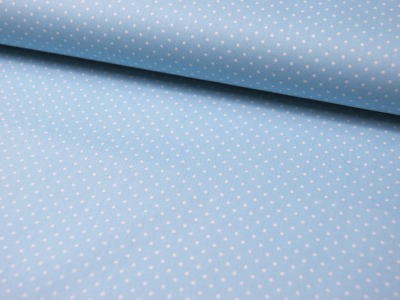 Petit Dots auf Hellblau - Baumwolle 0,5 m