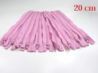 10 x 20cm rosa Reißverschlüsse - 10 Reißverschlüße im Setsonderpreis