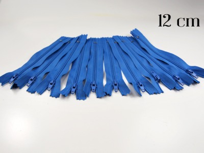 10 x 12cm hellblaue Reißverschlüsse - 10 Reißverschlüße im Setsonderpreis