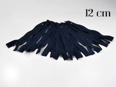 10 x 12cm nachtblaue Reißverschlüsse - 10 Reißverschlüße im Setsonderpreis