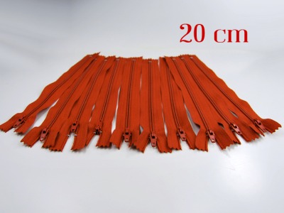 10 x 20cm fuchsfarbene Reißverschlüsse - 10 Reißverschlüße im Setsonderpreis