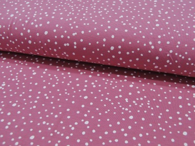 JERSEY - DOTS Old Rose - Punkte - 0,5m