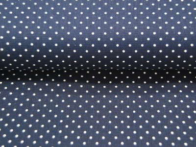 Petit Dots auf Nachtblau - Baumwolle 0,5 m