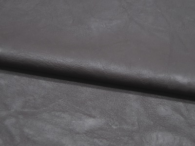 Weiches Kunstleder in Dunkelbraun mit Struktur - 05 Meter - und kein Tier musste für dieses Leder