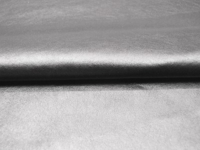 Weiches Kunstleder in Helles Silber - 0,5 Meter - ...und kein Tier musste für dieses Leder sterben