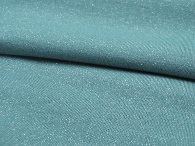 French Terry Glitter - Dusty Mint - 0.5 Meter