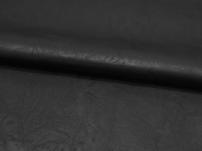 Weiches Kunstleder in Schwarz mit Struktur - 0,5 Meter - ...und kein Tier musste für dieses Leder