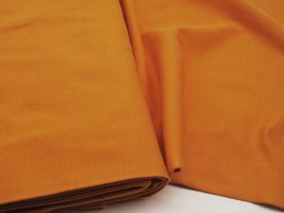Leichtes Bündchen - Helles Orange - 50 cm im Schlauch - Elastisches, leichtes Bündchen
