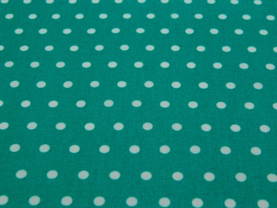 Beschichtete Baumwolle - Leona - Dots auf Türkis - 50 x 145cm
