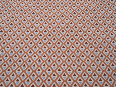 Beschichtete Baumwolle - ABSTRACT - Graphisches Muster auf Apricot 0,5 m