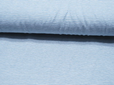 JERSEY - Streifen - Yarn Dyed Stripes - Blue Shadow 0,5 Meter