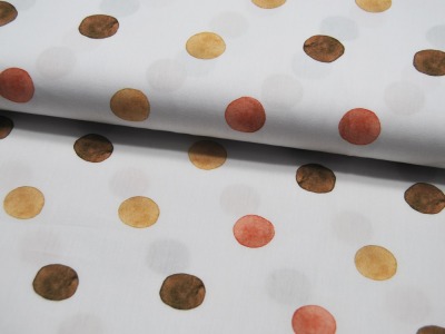 Baumwolle - Snoozy Fabrics - Mixed Dots - Punkte auf Weiß 0,5m