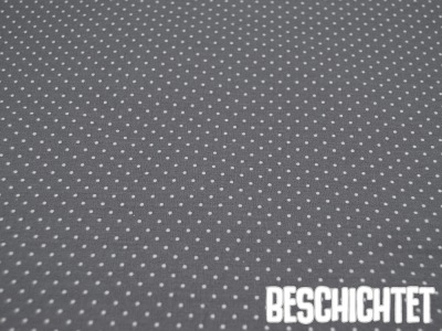 Beschichtete Baumwolle - Petit Dots Grau- 50 cm