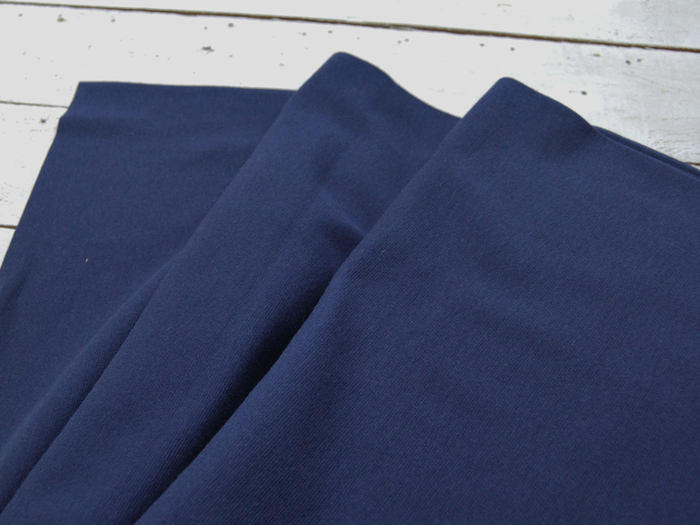 Leichtes Bündchen - Nachtblau - 50 cm im Schlauch - Elastisches, leichtes Bündchen