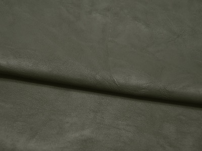 Weiches Kunstleder in Dunkelgrün mit Struktur - 05 Meter - und kein Tier musste für dieses Leder