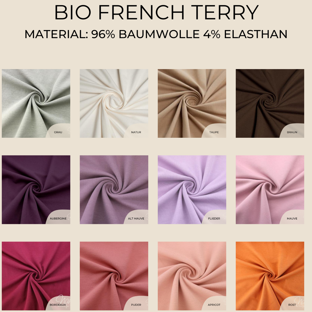 Bio French Terry Uni Farben