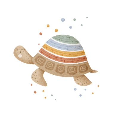 Turtle - Bügelbild - Eigenproduktion nach dem wundervollen Design von Olena Kuznietsova.