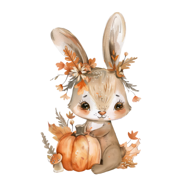 Herbstfreunde Hase - Bügelbild - Eigenproduktion nach dem wundervollen Design von Kidspattern.