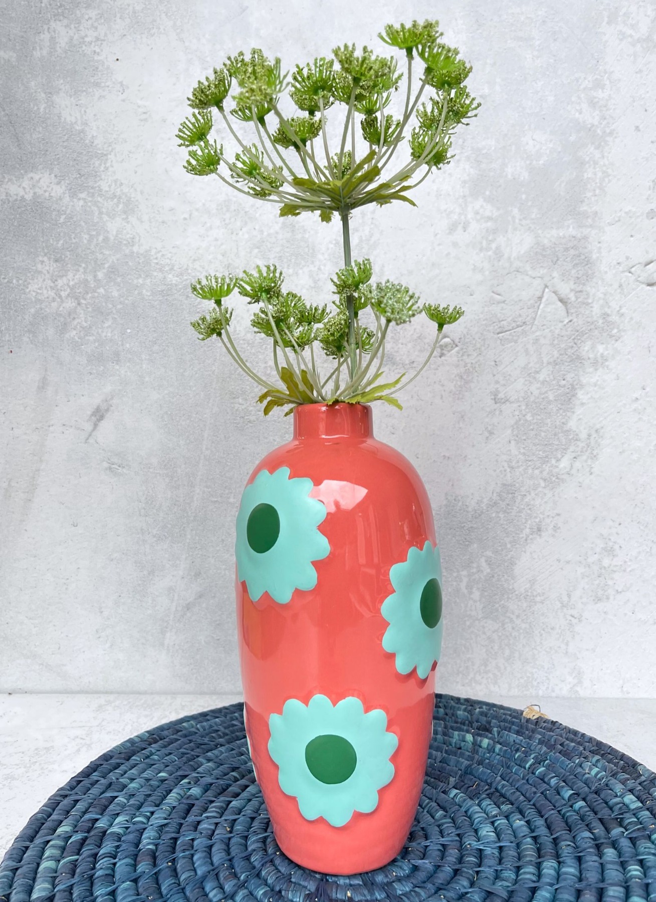 Blumenvase| Blumen | coral | Vase