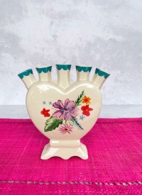 RICE | Vase | Keramik | Herz für 5 Blumen oder Gräser